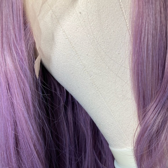 Long Purple Wavy Lace Front Wig - Picture 15 of 15